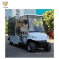 Two Person Street Cargo Car Golf Cart, Motorized Utility Cart with Manual Lifted Box